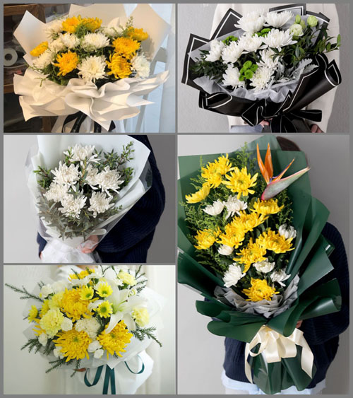 贵州六盘水钟山区荷城街道白事花束代送